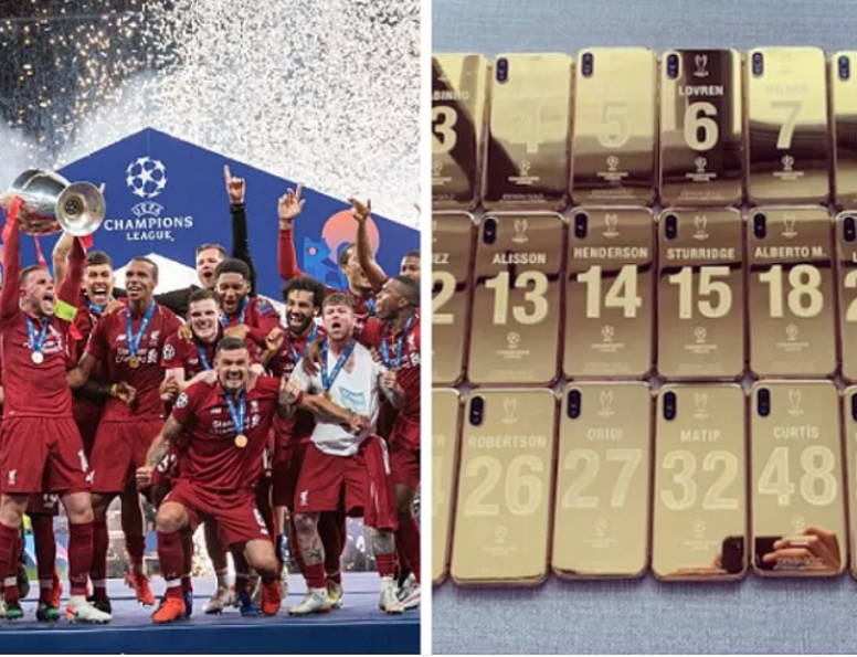 Vô địch cúp C1, cầu thủ Liverpool được thưởng "nóng" iPhone XS mạ vàng 24K