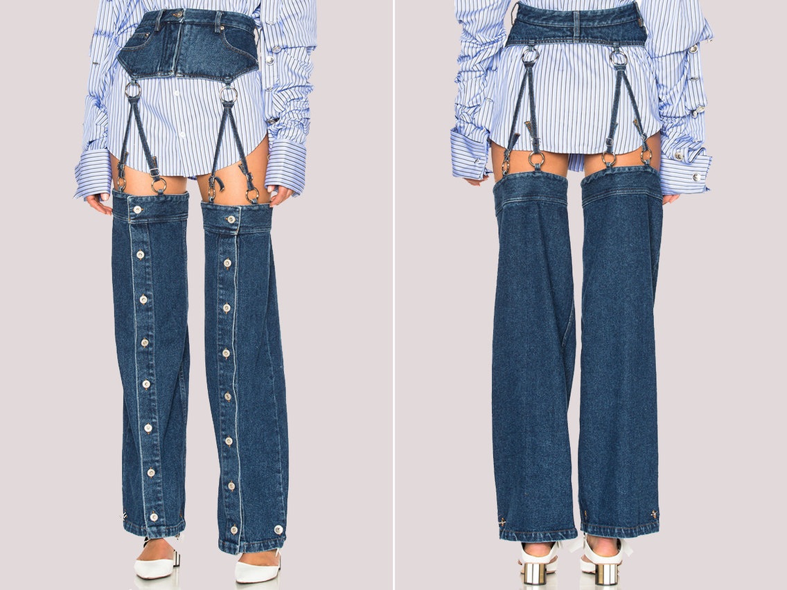 23 món mẫu thời trang jeans lạ lùng phải thấy mới dám... tin là có thật