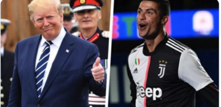 C.Ronaldo bất ngờ được Tổng thống Donald Trump khen ngợi