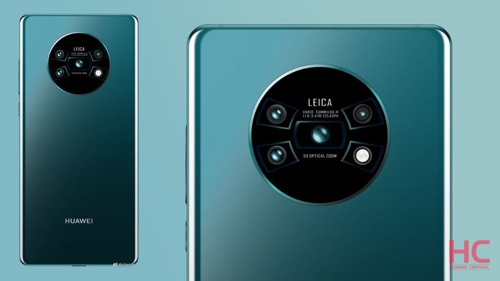 Lộ ảnh Huawei Mate 30 với thiết kế 4 camera độc đáo