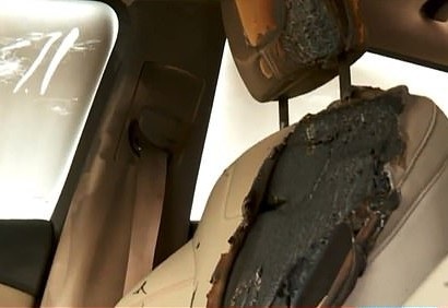 iPhone đặt trong ô tô bất ngờ phát nổ khiến nội thất xe bị bốc cháy