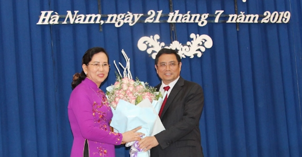 Bà Lê Thị Thủy được điều động giữ chức Bí thư Tỉnh ủy Hà Nam