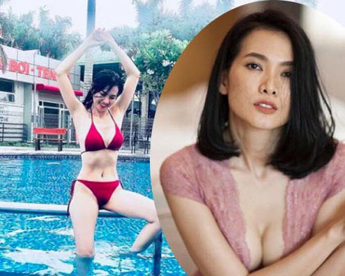 Anh Thư khoe cơ bụng săn chắc, vẻ đẹp quyến rũ ở tuổi 37