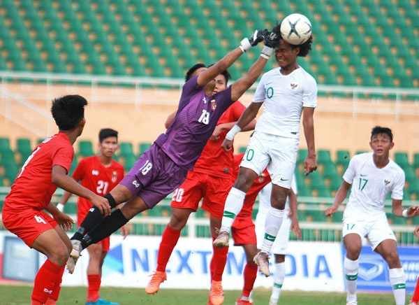 Indonesia và Myanmar giành vé vào bán kết giải U18 Đông Nam Á
