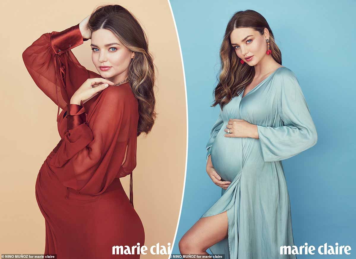 Người mẫu Miranda Kerr khoe vẻ đẹp khi mang bầu lần 3