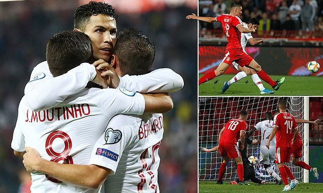 Serbia 2-4 Bồ Đào Nha: C.Ronaldo tỏa sáng