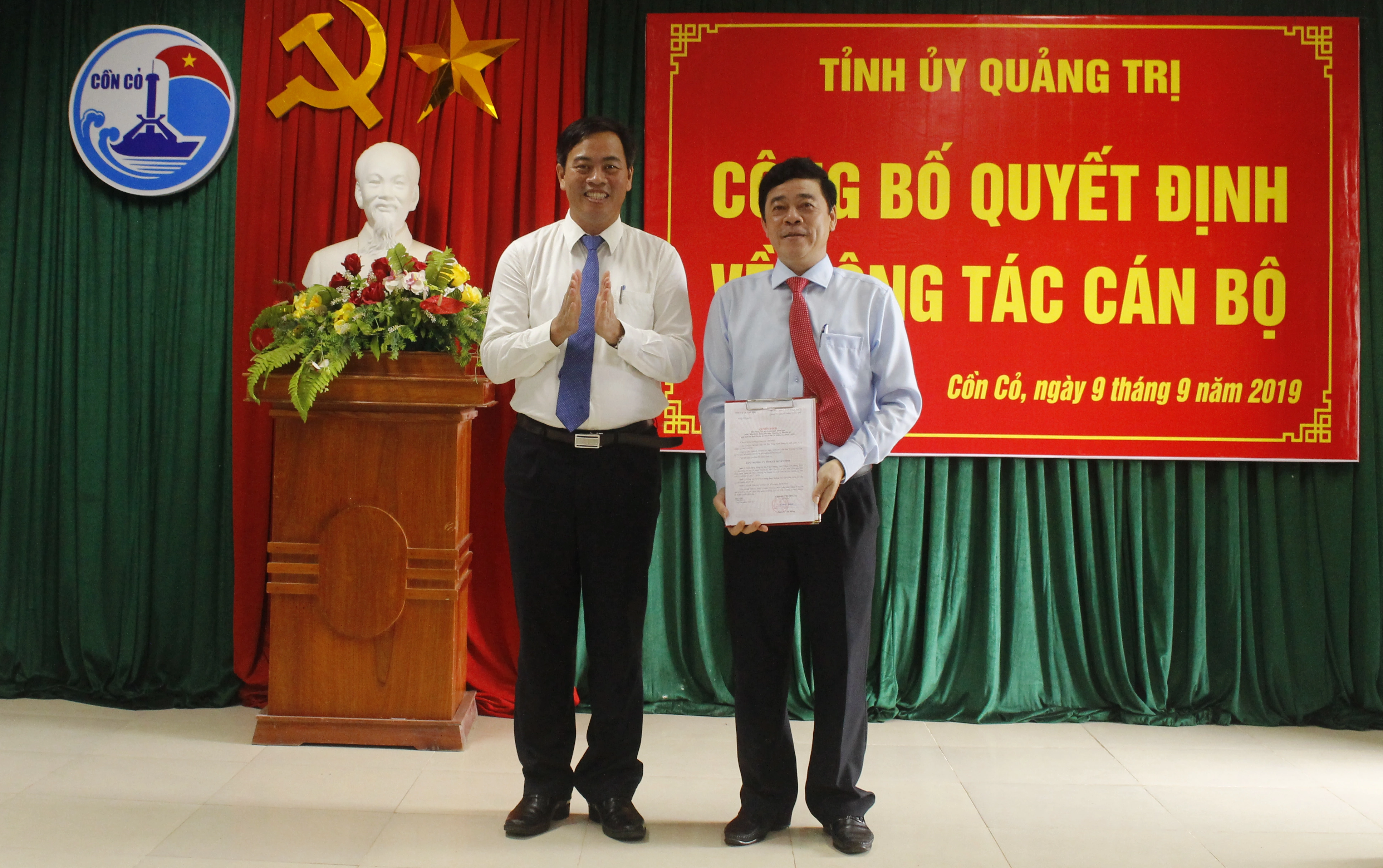 Phó Chánh Văn phòng Tỉnh ủy Quảng Trị làm Bí thư huyện đảo Cồn Cỏ