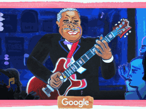 Google Doodle vinh danh “ông hoàng nhạc blue” B.B.King