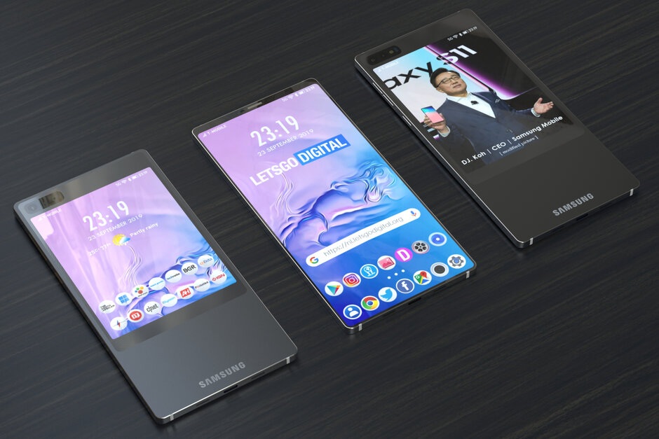 Samsung sẽ trang bị kiểu thiết kế 2 màn hình độc đáo cho Galaxy S11?