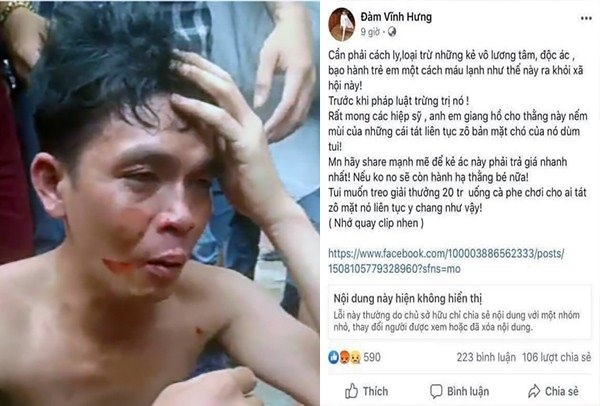 Facebook Đàm Vĩnh Hưng nghi kích động bạo lực, sẽ bị xử lý như thế nào?