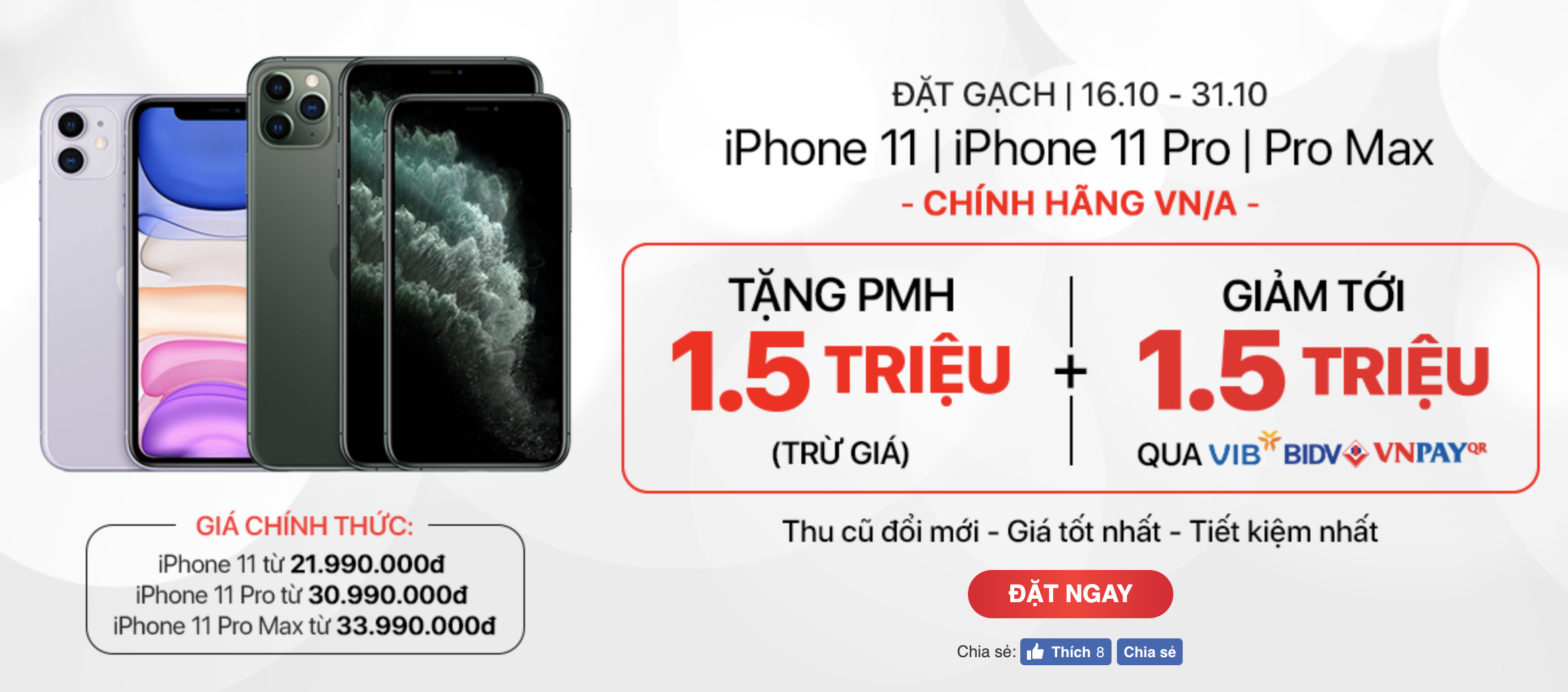 Chưa bán ra, iPhone 11 chính hãng đã giảm cả triệu đồng để hút khách