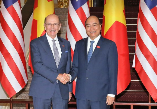 Thủ tướng Nguyễn Xuân Phúc tiếp Bộ trưởng Thương mại Mỹ thăm Việt Nam