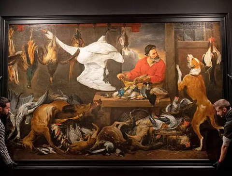 Bức tranh “Chợ gia cầm” bị di chuyển vì khiến sinh viên... “khó ăn”
