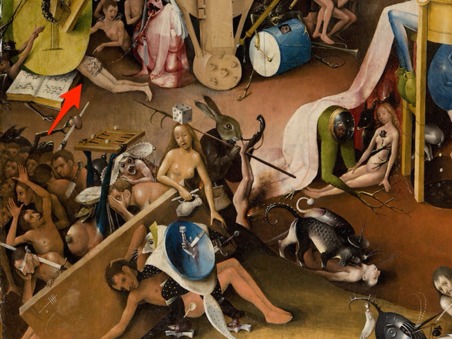 Bức “Khu vườn của những niềm vui trần thế” của danh họa người Hà Lan Hieronymus Bosch. 