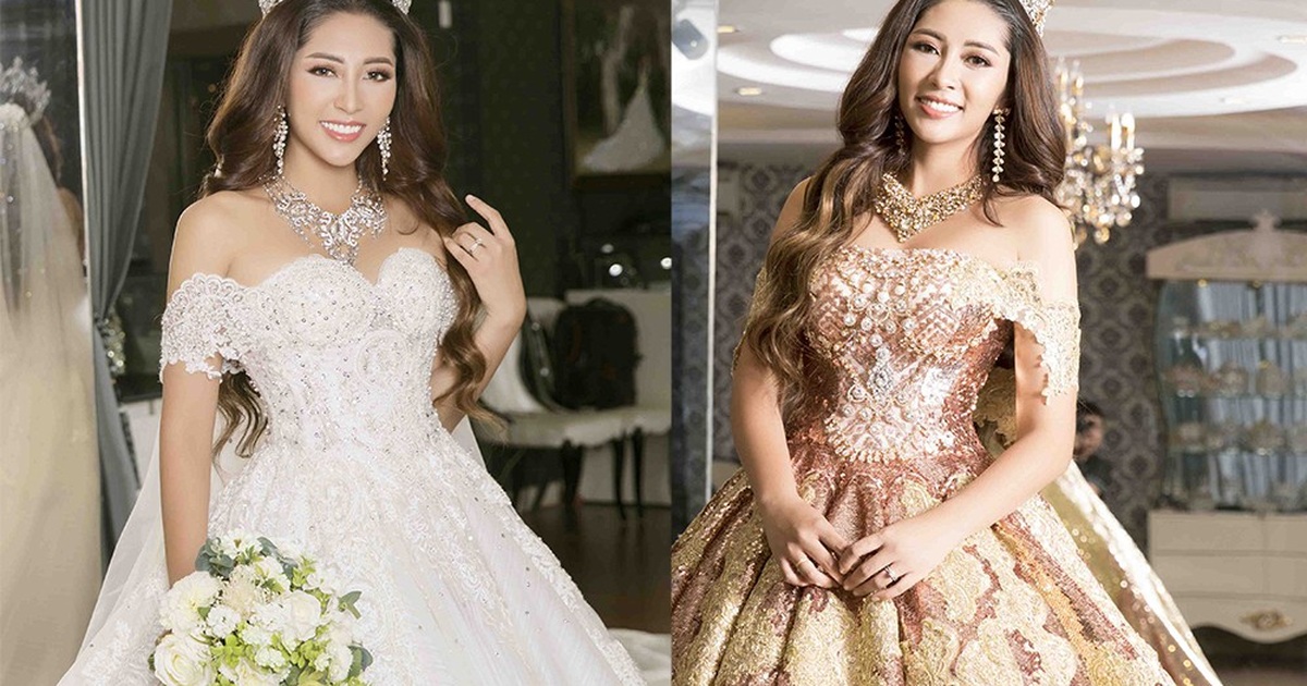 Tiết lộ váy cưới của Hoa hậu Đại dương Đặng Thu Thảo