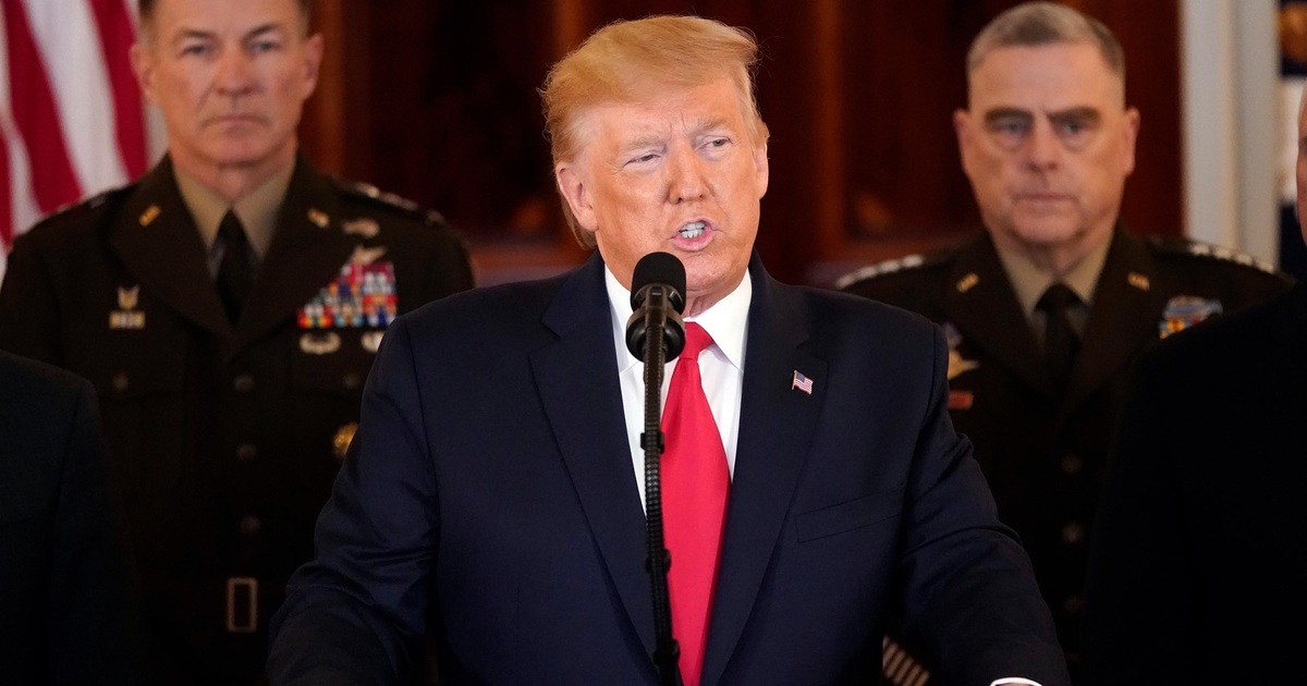 Tổng thống Trump: “Mỹ không có thương vong trong cuộc tấn công của Iran”
