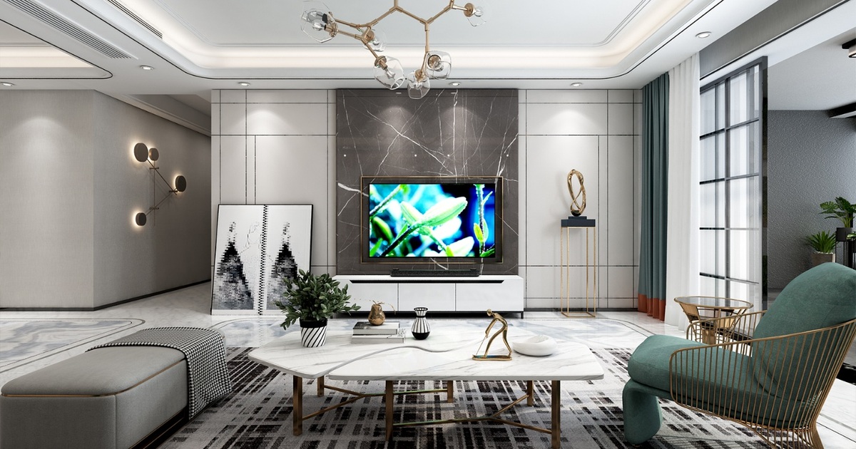 Xu hướng nội thất năm 2020: Phòng khách cao cấp đón thế hệ TV OLED siêu mỏng