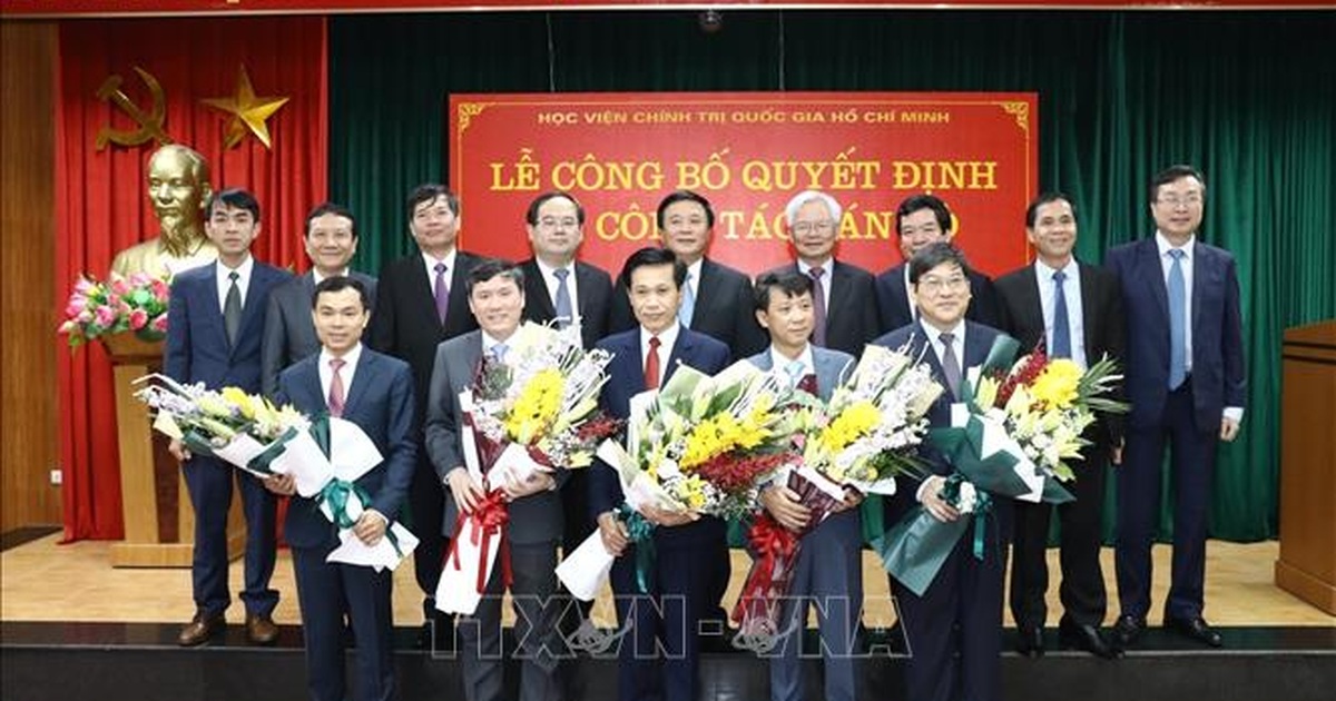 Ban Bí thư bổ nhiệm cán bộ tại Học viện Chính trị quốc gia Hồ Chí Minh
