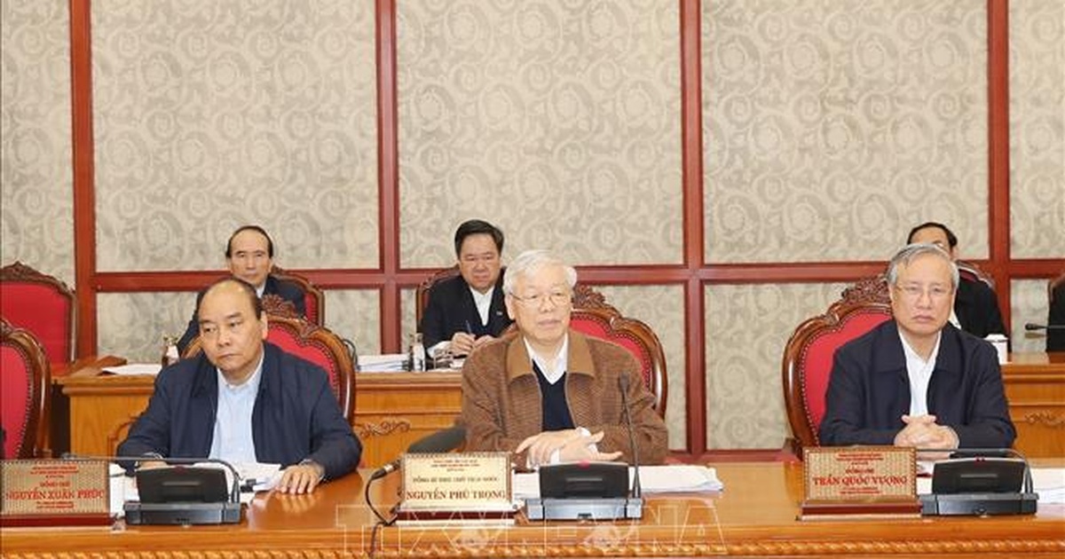 Bộ Chính trị cho ý kiến hoàn thiện dự thảo Văn kiện Đại hội XIII của Đảng
