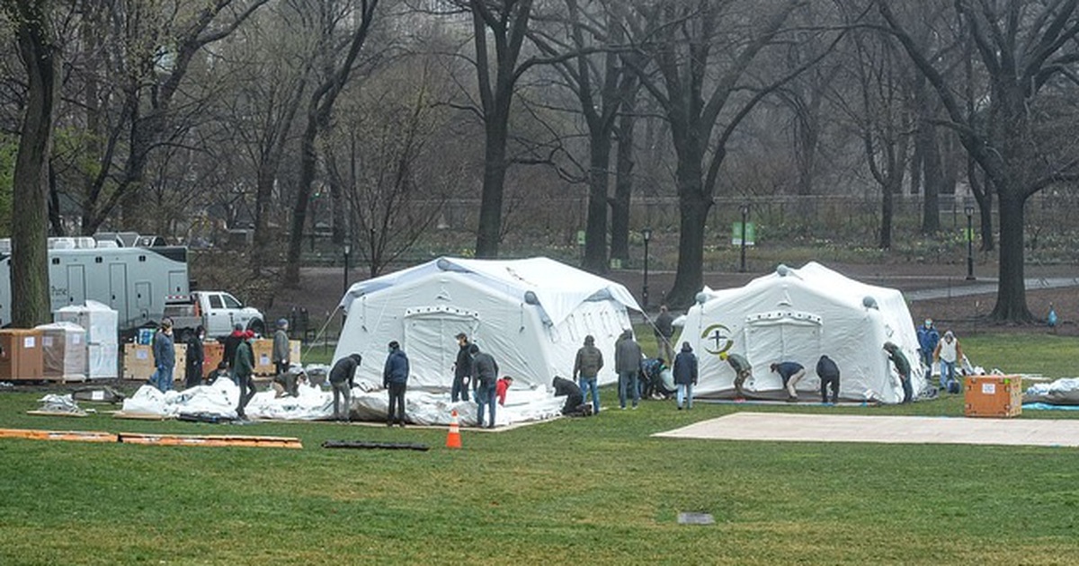 New York lập bệnh viện dã chiến trong công viên Central Park
