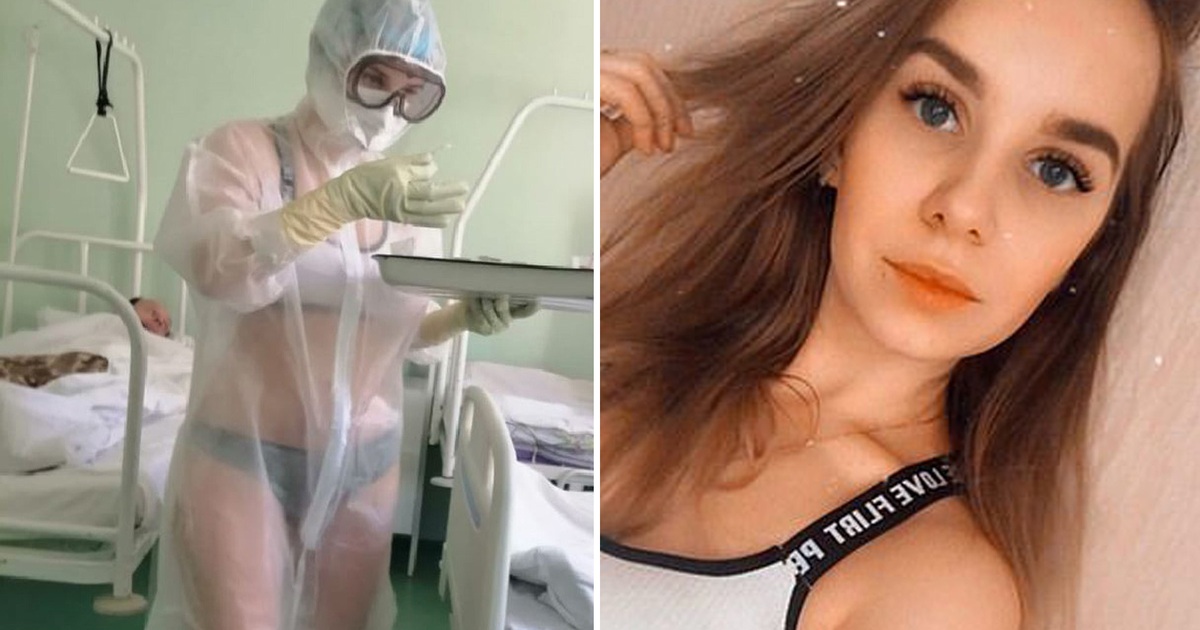 Rộ phong trào phụ nữ Nga mặc bikini dưới đồ bảo hộ ủng hộ y tá chống dịch