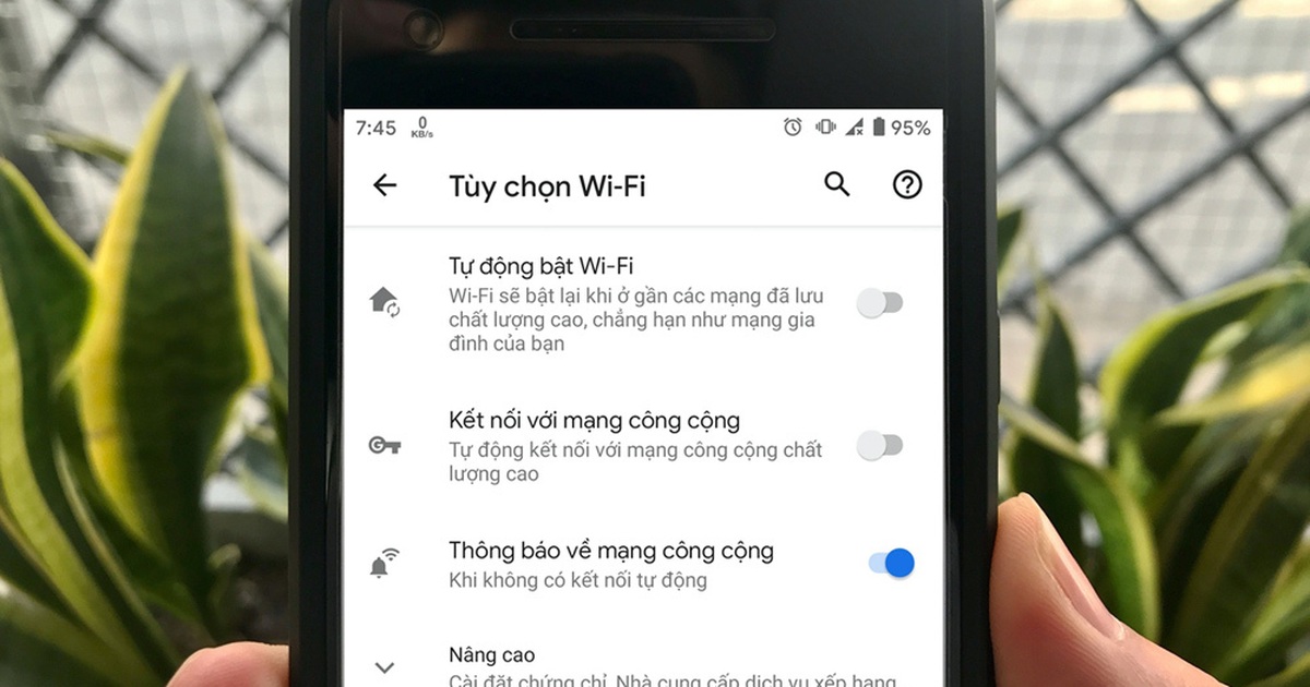 Cách tắt tính năng bật Wi-Fi tự động trên điện thoại Android