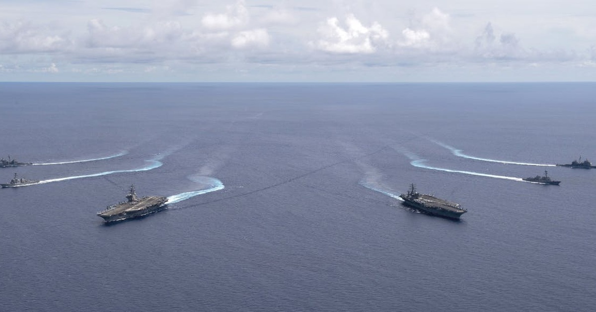 Đưa hai tàu sân bay đến Biển Đông tập trận: Thông điệp cứng rắn từ Mỹ
