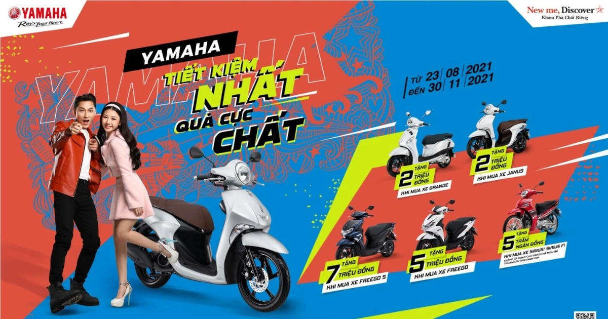 Cơ hội nhận ưu đãi và sở hữu những chiếc xe máy Yamaha tiết kiệm nhiên liệu