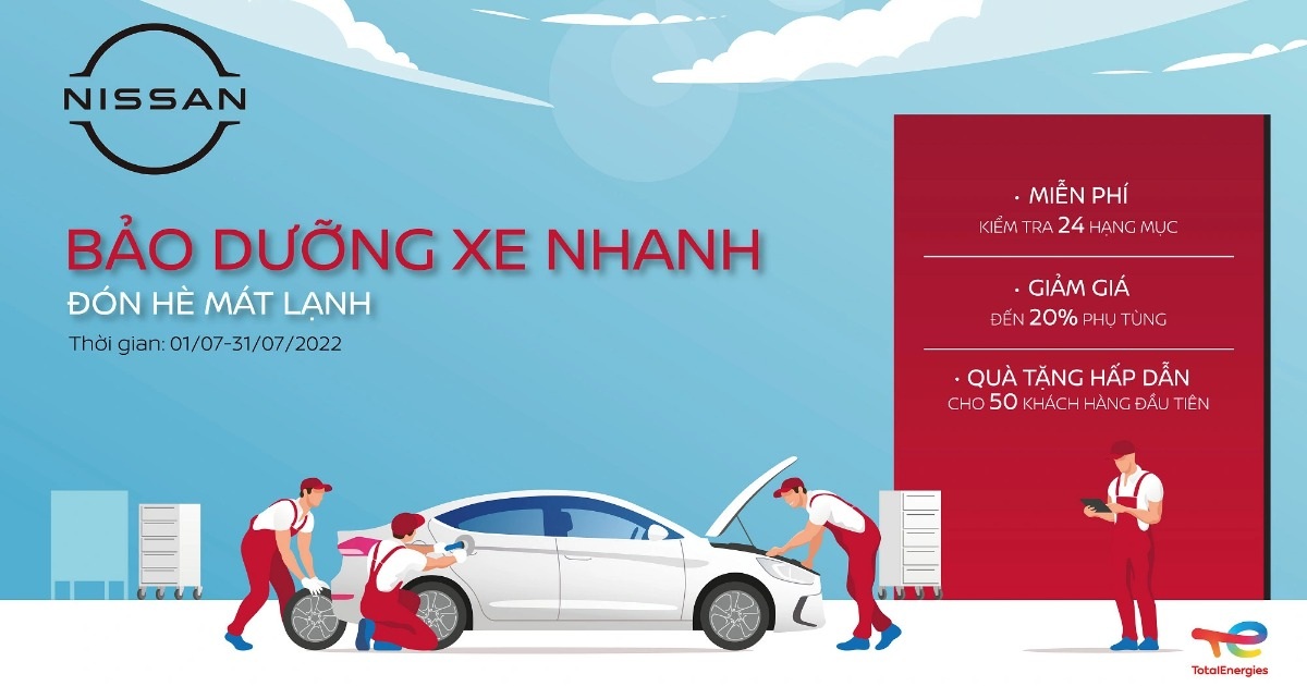 日産ベトナムは「高速車のメンテナンス-涼しい夏」プログラムを実施します