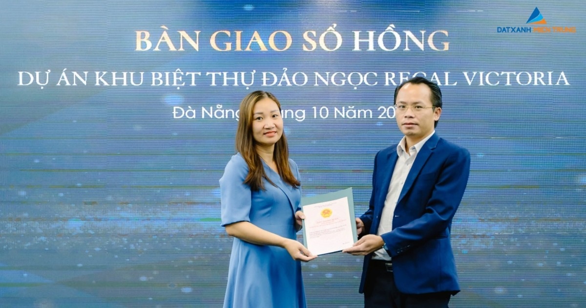 Read more about the article Đất Xanh Miền Trung bàn giao sổ hồng dự án Regal Victoria sau 8 tháng xây dựng