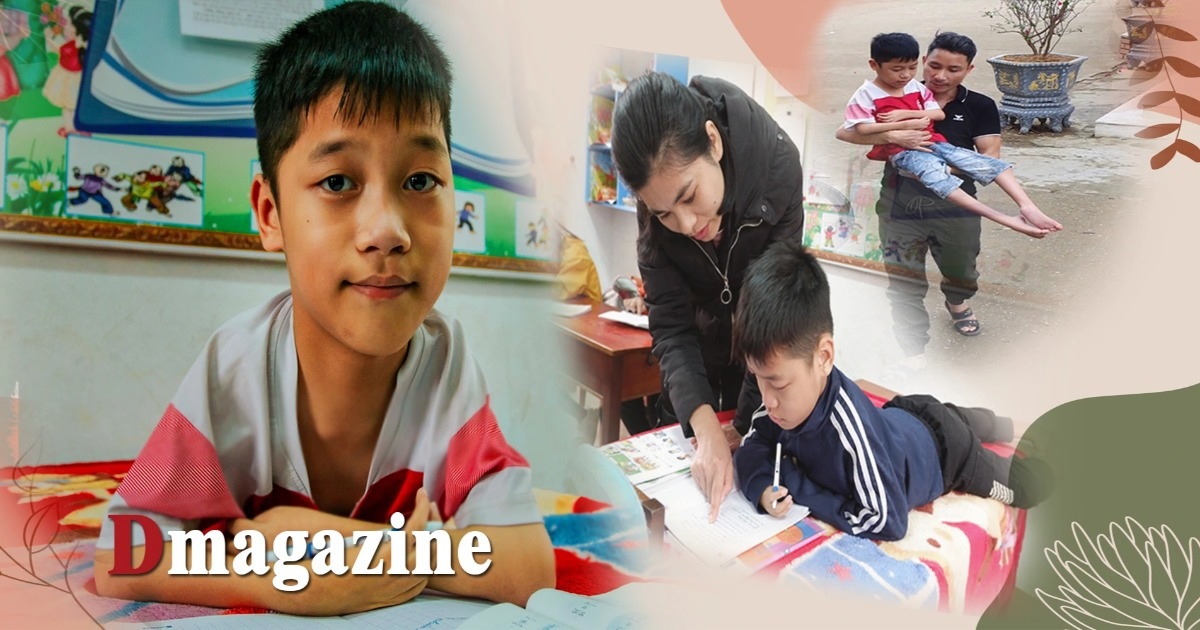View - Cậu học trò liệt tứ chi, nằm sấp theo đuổi ước mơ | Báo Dân trí