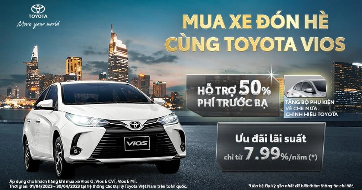 Toyota Vios tăng sức hút nhờ ưu đãi hàng chục triệu đồng | Báo Dân trí