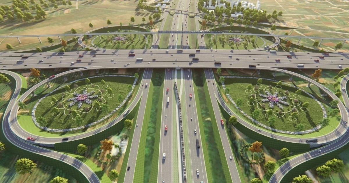 View - Phối cảnh các nút giao, cầu lớn của vành đai 4 Vùng thủ đô Hà Nội | Báo Dân trí