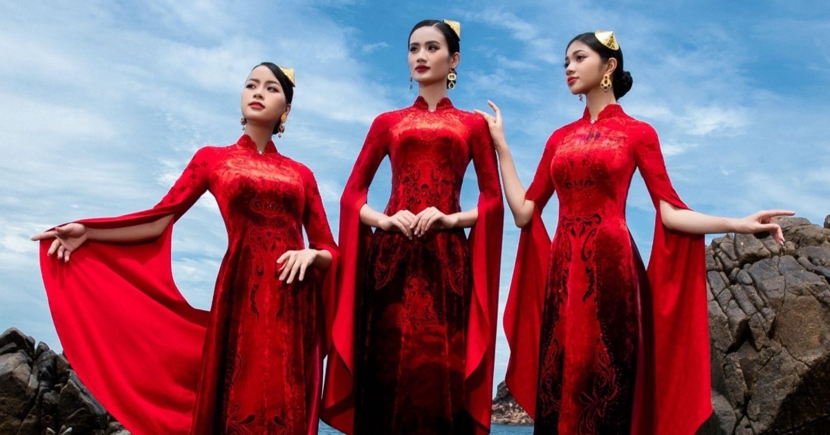 View - Top 3 Hoa hậu Thế giới Việt Nam 2023 đọ sắc trong thiết kế áo dài độc đáo | Báo Dân trí