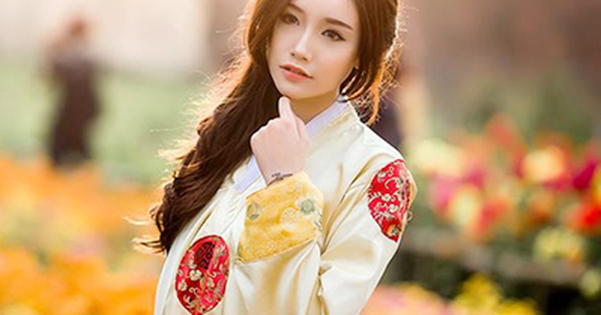 Hot girl Ngân Búng diện hanbok Hàn Quốc xinh như búp bê | Báo Dân trí