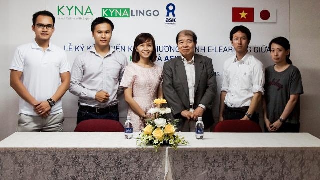 Luyện thi chứng chỉ năng lực Nhật ngữ JLPT tại Kyna.vn - 1 Lễ ký kết giữa Kyna.vn và ASK International