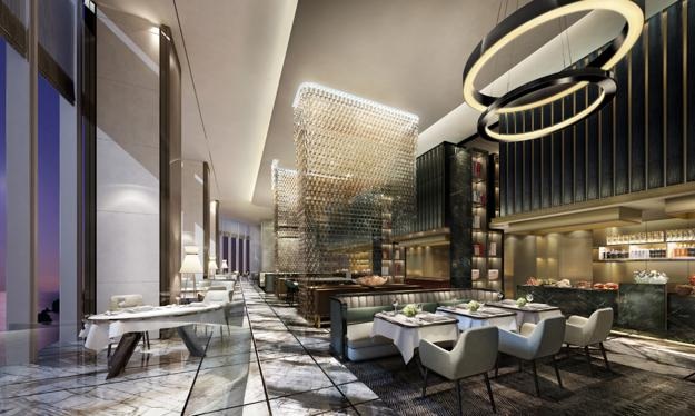 Mãn nhãn với thiết kế của Condotel 5 sao sang trọng Swisstouches La Luna Resort tại Nha Trang - 4 Trần của nhà hàng phải đạt tiêu chuẩn thấp nhất 3,5m và được thiết kế tinh xảo, chuyên biệt
