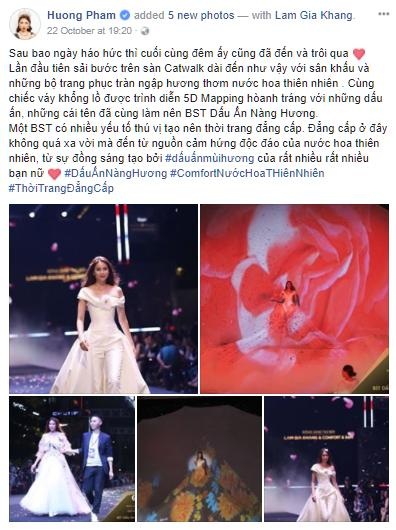 Truy tìm mùi hương được săn đón tại Fashionology Festival 2017 - 8 Hoa hậu Phạm Hương, vedette của bộ sưu tập đã chia sẻ sự hào hứng khi trải nghiệm một fashion show đặc biệt với hương thơm nước hoa thiên nhiên ngập tràn.