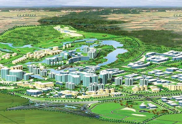 Phối cảnh tổng thể dự án khu công nghệ cao Hoà Lạc (nguồn: Ashui.com) 