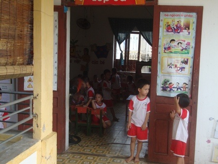 Trường mầm non giảm chỉ tiêu vì... phòng học xuống cấp