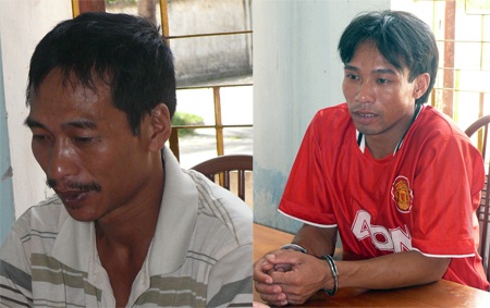 Khởi tố 3 đối tượng trong vụ đập phá trụ sở UBND xã - 1 Hai bị can Đặng Văn Quang và Đặng Văn Định tại CQĐT Công an Hà Tĩnh