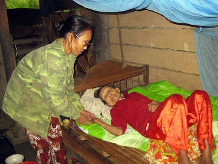 Bà Huê bao lâu nay là người gần gũi với cụ Huệ nhất