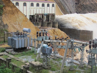 Nhà máy thuỷ điện Hố Hô thiệt hại nặng sau trận lũ thámh 10/2010