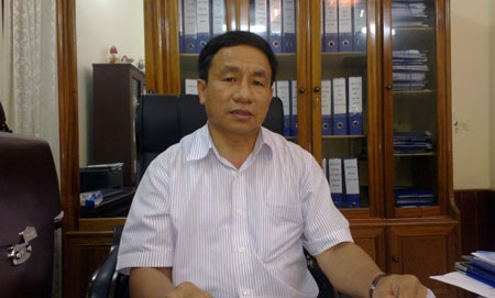 Bảo vệ nghiêm ngặt tang vật vụ phá 50ha rừng pơ mu - 3 Ông Lê Đình Sơn - Phó chủ tịch UBND tỉnh Hà Tĩnh - trong buổi làm việc với PV