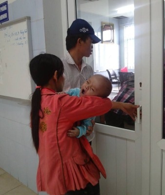 Bé Bá Quân đã được nhập viện trong tình trạng sức khỏe rất yếu