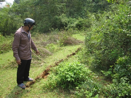 Rú Dầu bỗng dưng xuất hiện nhiều vết nứt lớn