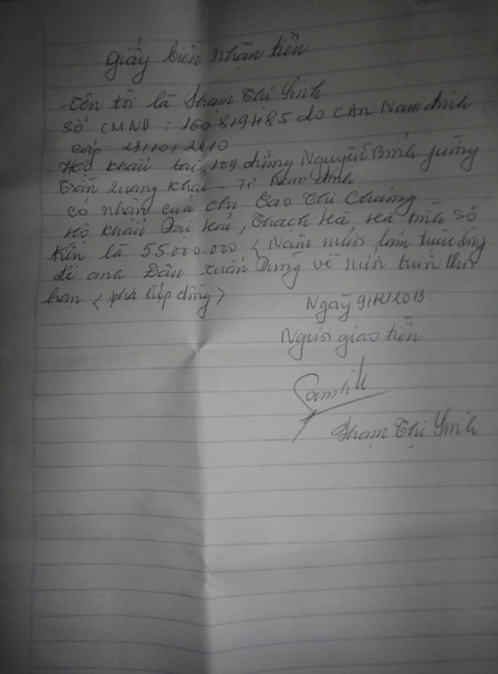 Sau khi nộp khoản tiền 55 triệu đồng cho bà Sinh thì những lao động này mới được thả về