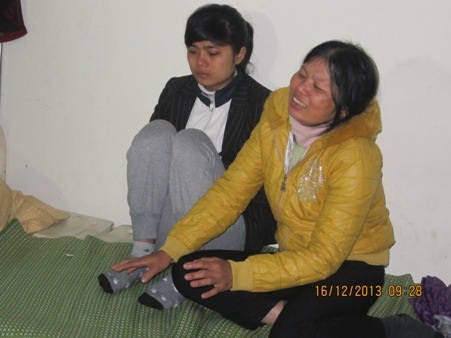 Người nhà đau đớn trước sự ra đi quá đột ngột của anh Phước