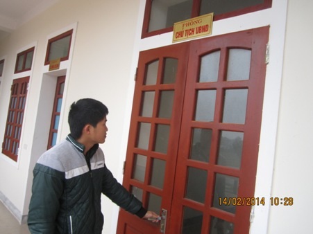 Trụ sở UBND phường Thạch Quý, TP Hà Tĩnh vắng hoe lúc mới 10h30