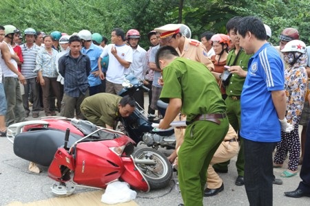 Hiện trường vụ tai nạn